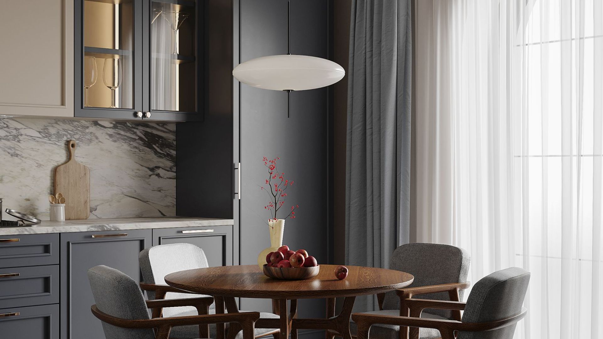 Okap podszafkowy Micra White Matt 120 cm - Biały Matt - Wizualizacja 7