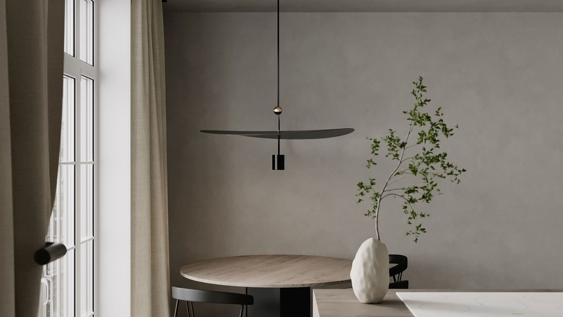 Okap sufitowy Planet Super Slim White - Biały - Wizualizacja 7