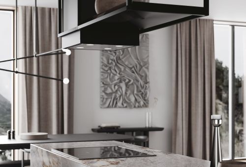  - Quadro Cage Asymmetric Glass Black Matt