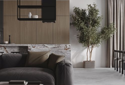  - Quadro Cage Asymmetric Glass Black Matt