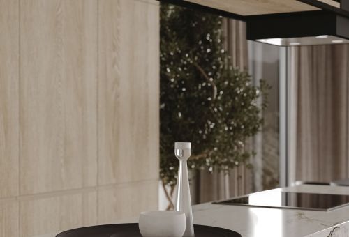  - Quadro Cage Asymmetric Wood Black Matt