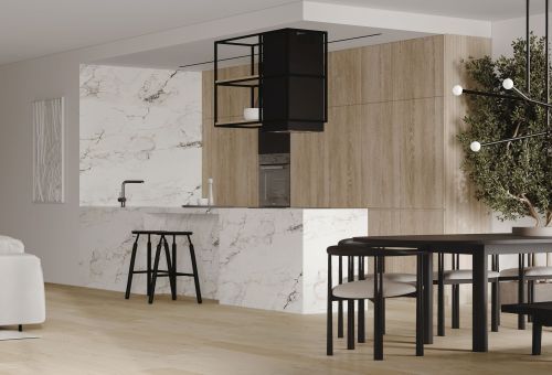  - Quadro Cage Asymmetric Wood Black Matt