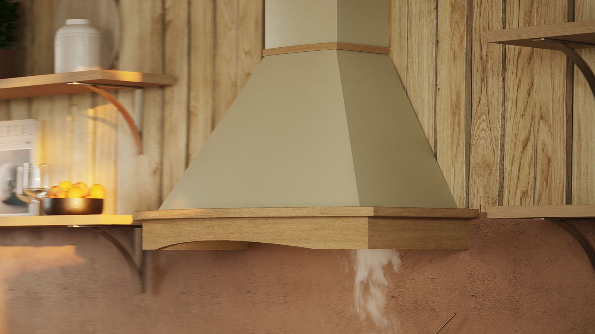 Okap rustykalny Rustic Ecru - Ecru - Wizualizacja 4