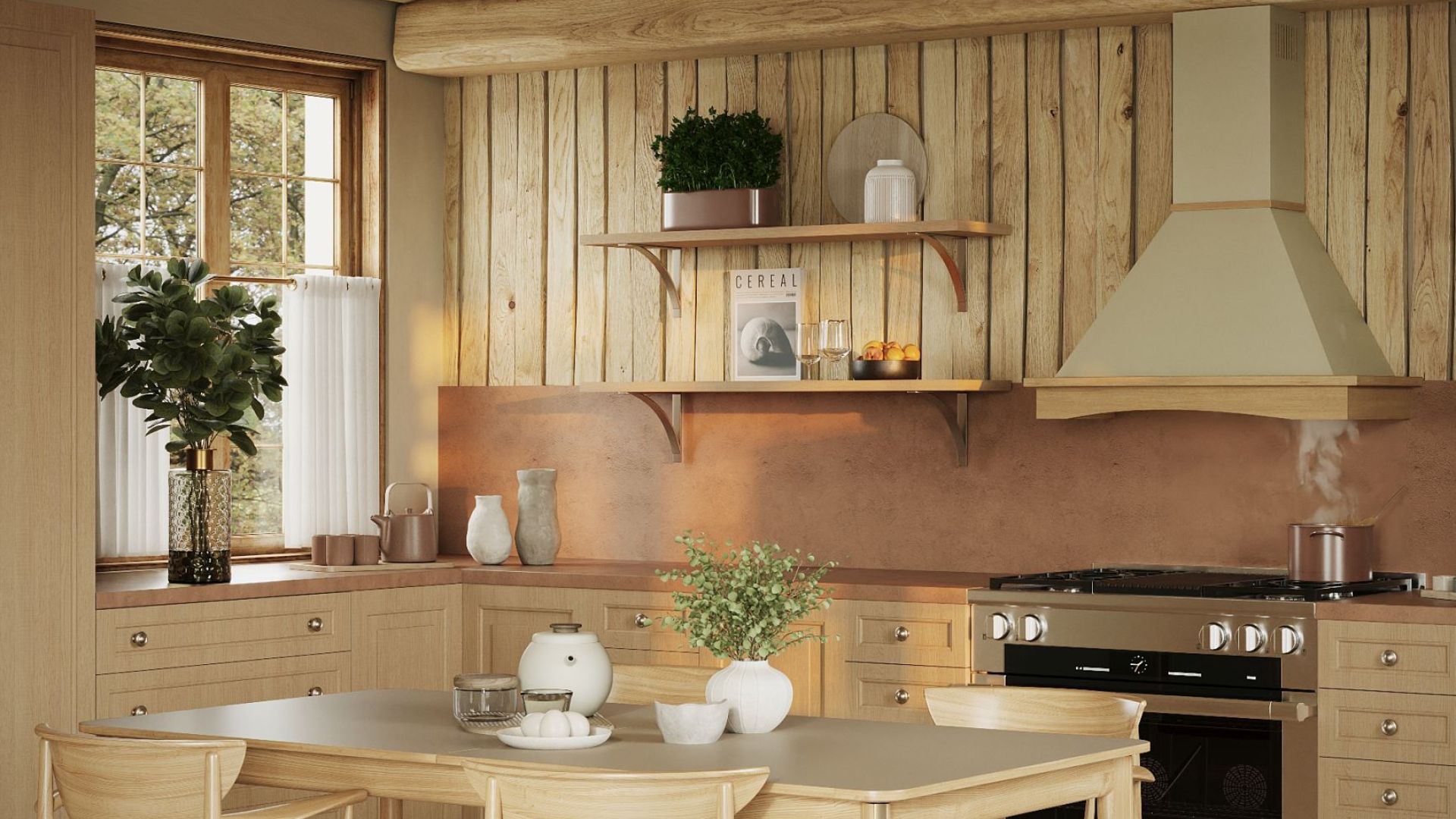 Okap rustykalny Rustic Ecru - Ecru - Wizualizacja 5