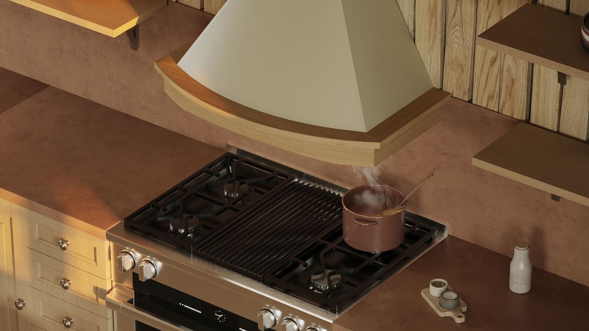 Okap rustykalny Rustic Ecru - Ecru - Wizualizacja 8