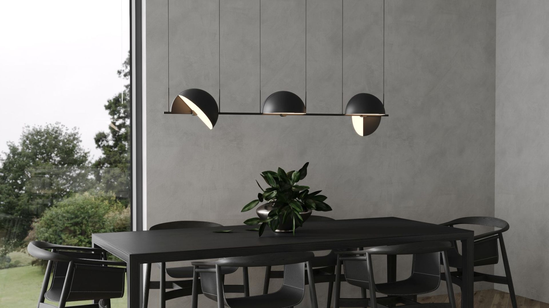 Okap kominowy Sento OR Strips Black Matt - Czarny Matt - Wizualizacja 8