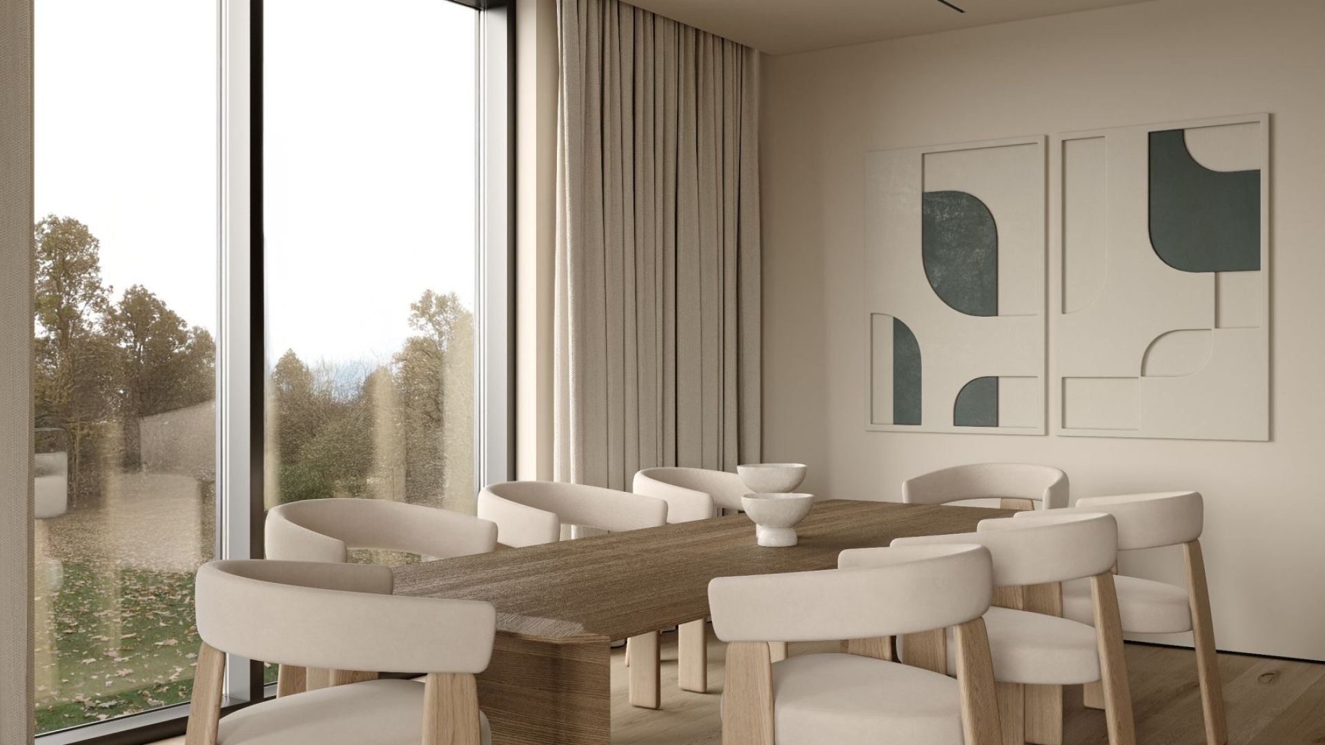 Okap wyspowy Tubo Eucalyptus - Eukaliptusowy - Wizualizacja 8