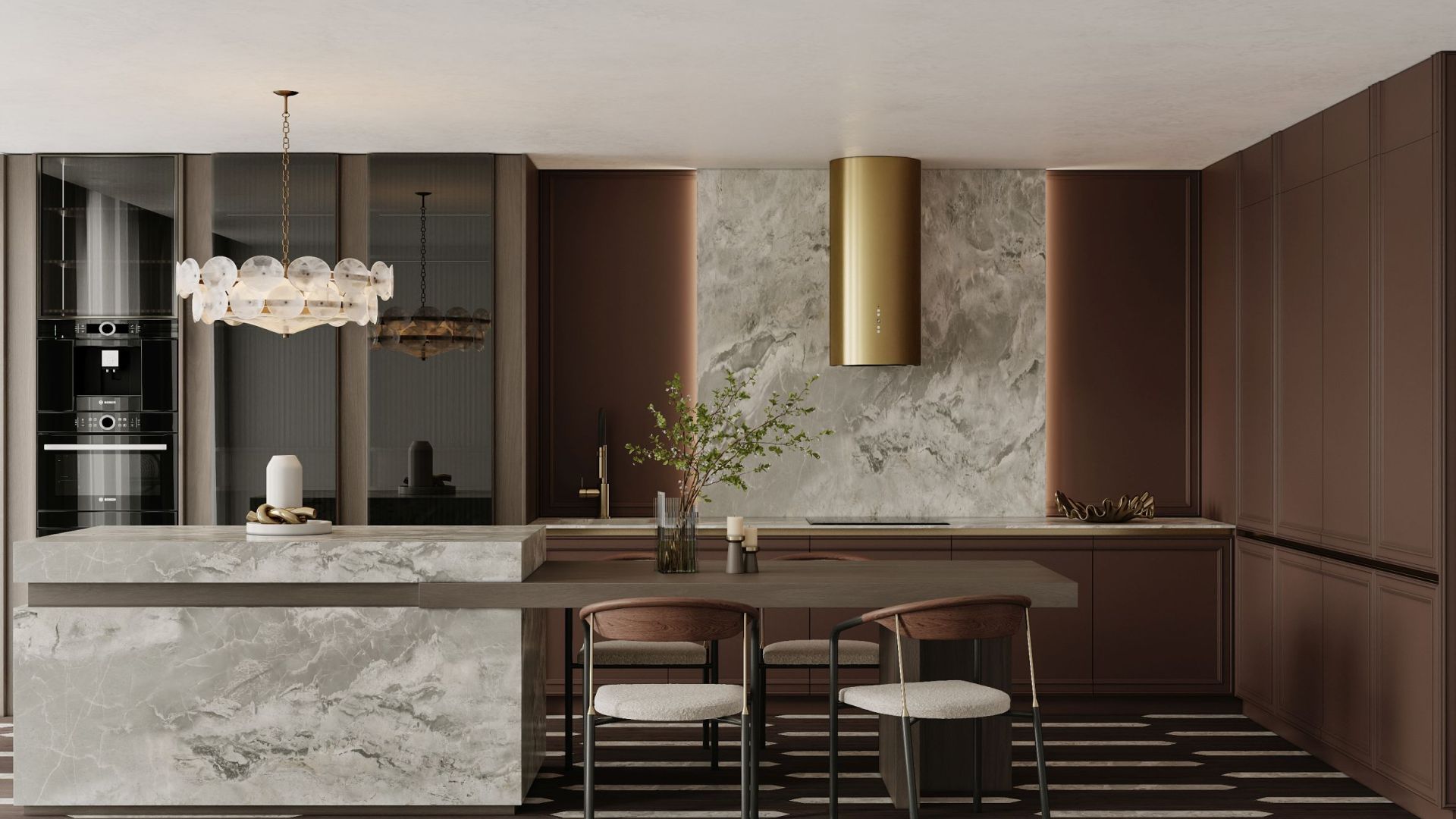 Okap kominowy Cylindro OR Złoty BLDC - Gold - Wizualizacja 7