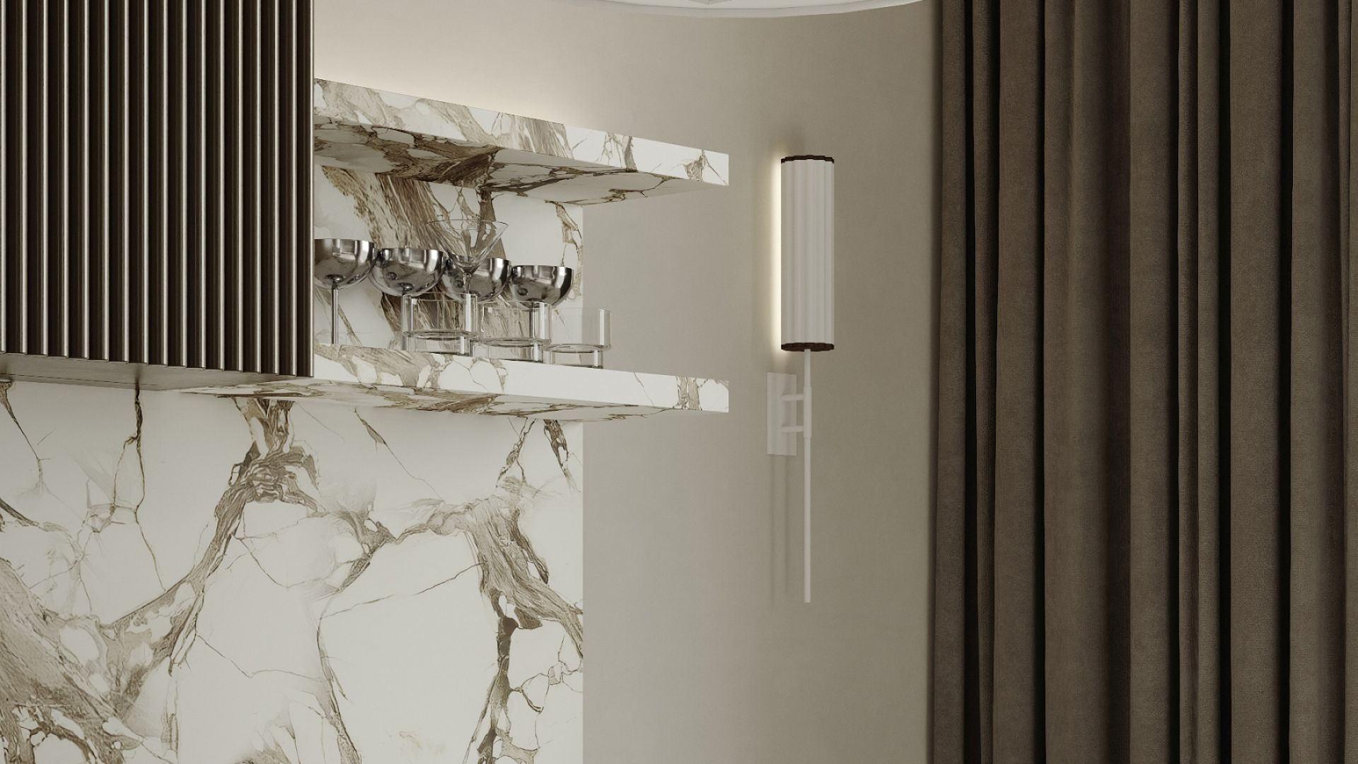 Okap wyspowy Viva White Matt - Biały Matt - Wizualizacja