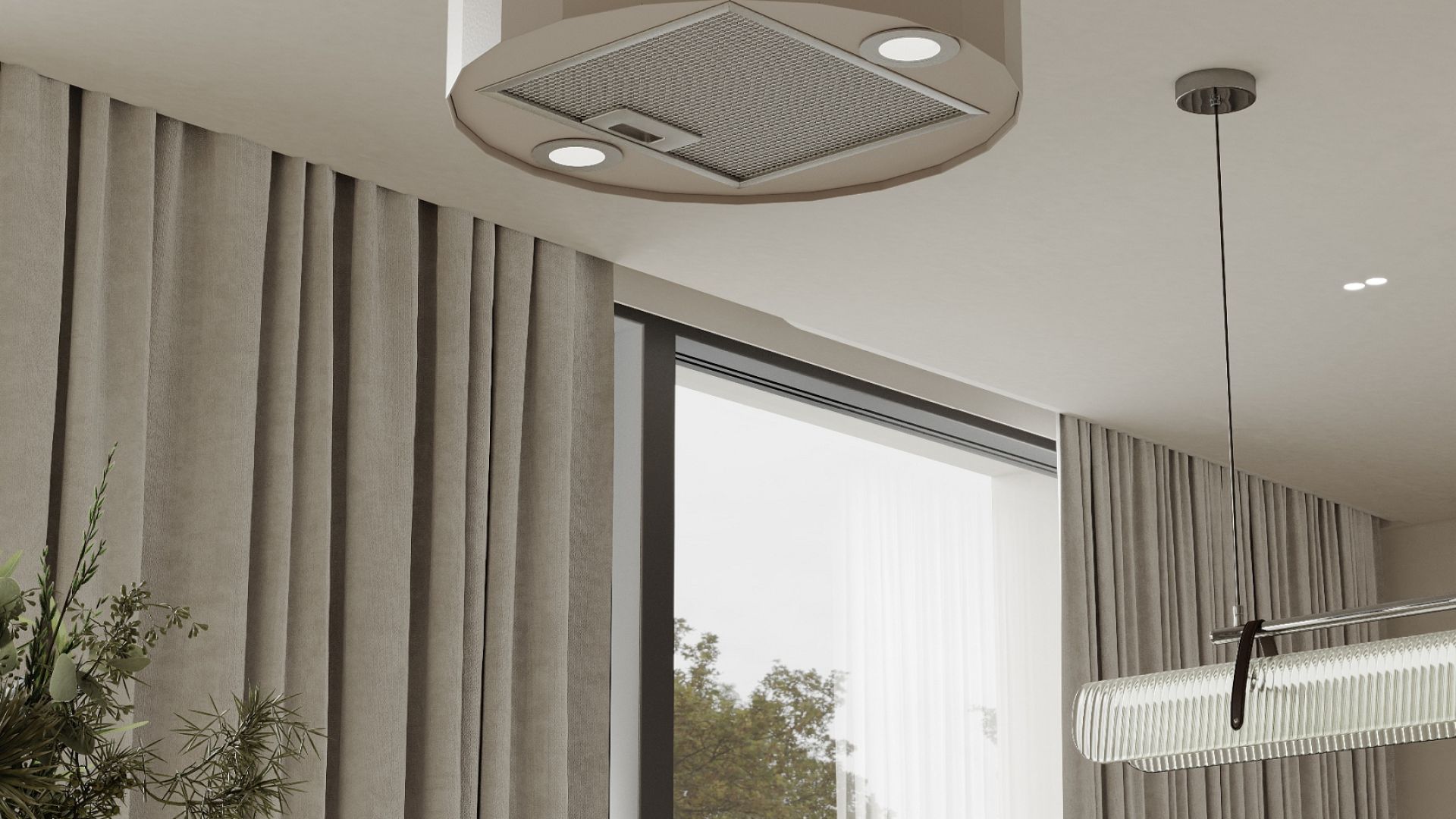 Okap wyspowy Viva Kashmir - Kashmir - Wizualizacja 3