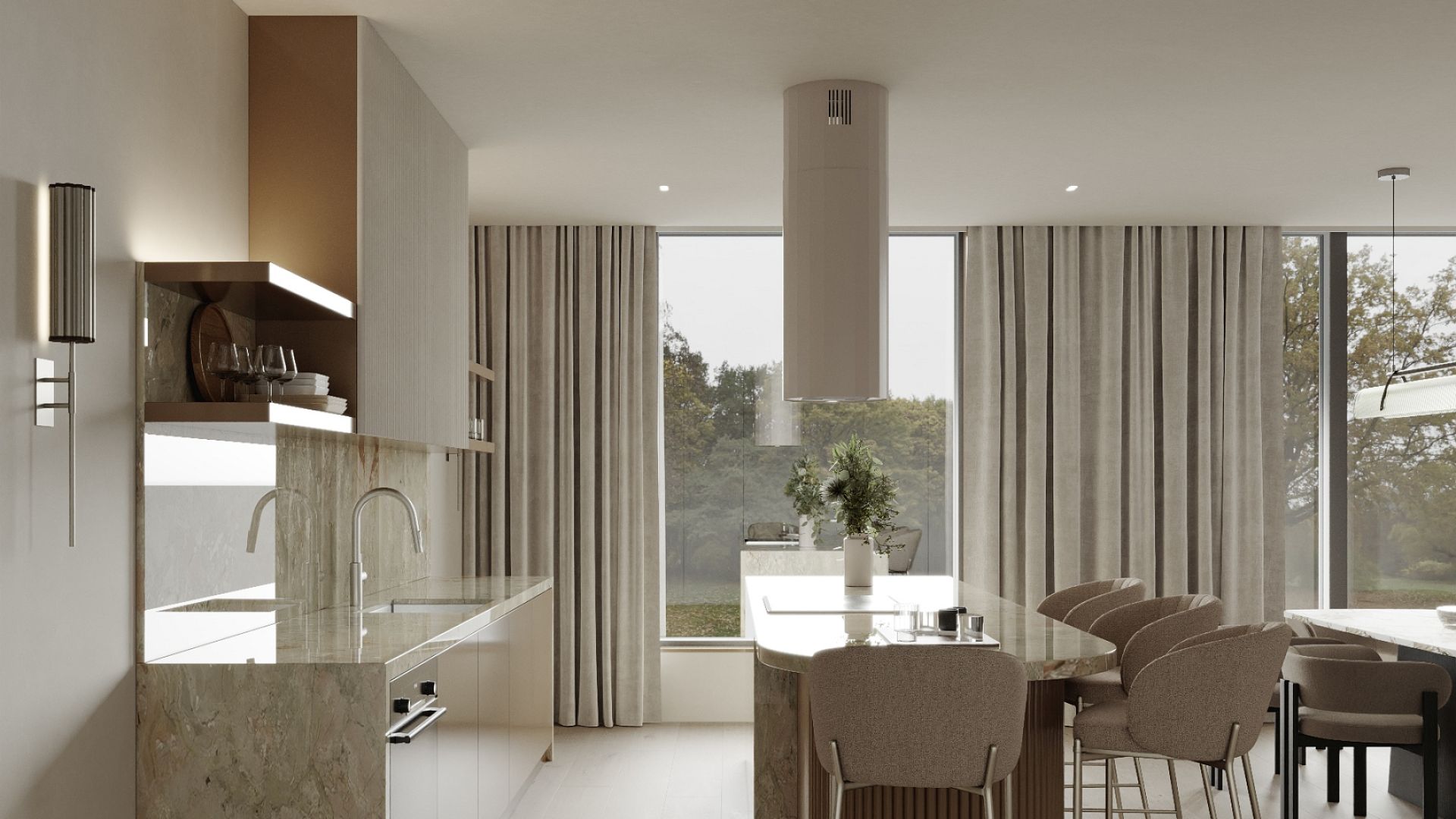 Okap wyspowy Viva Kashmir - Kashmir - Wizualizacja 8