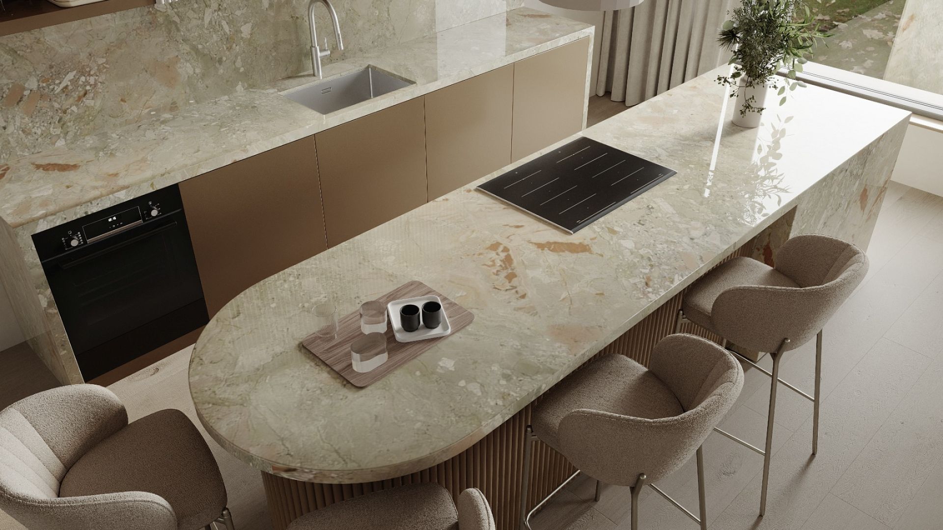 Okap wyspowy Viva Kashmir - Kashmir - Wizualizacja 9