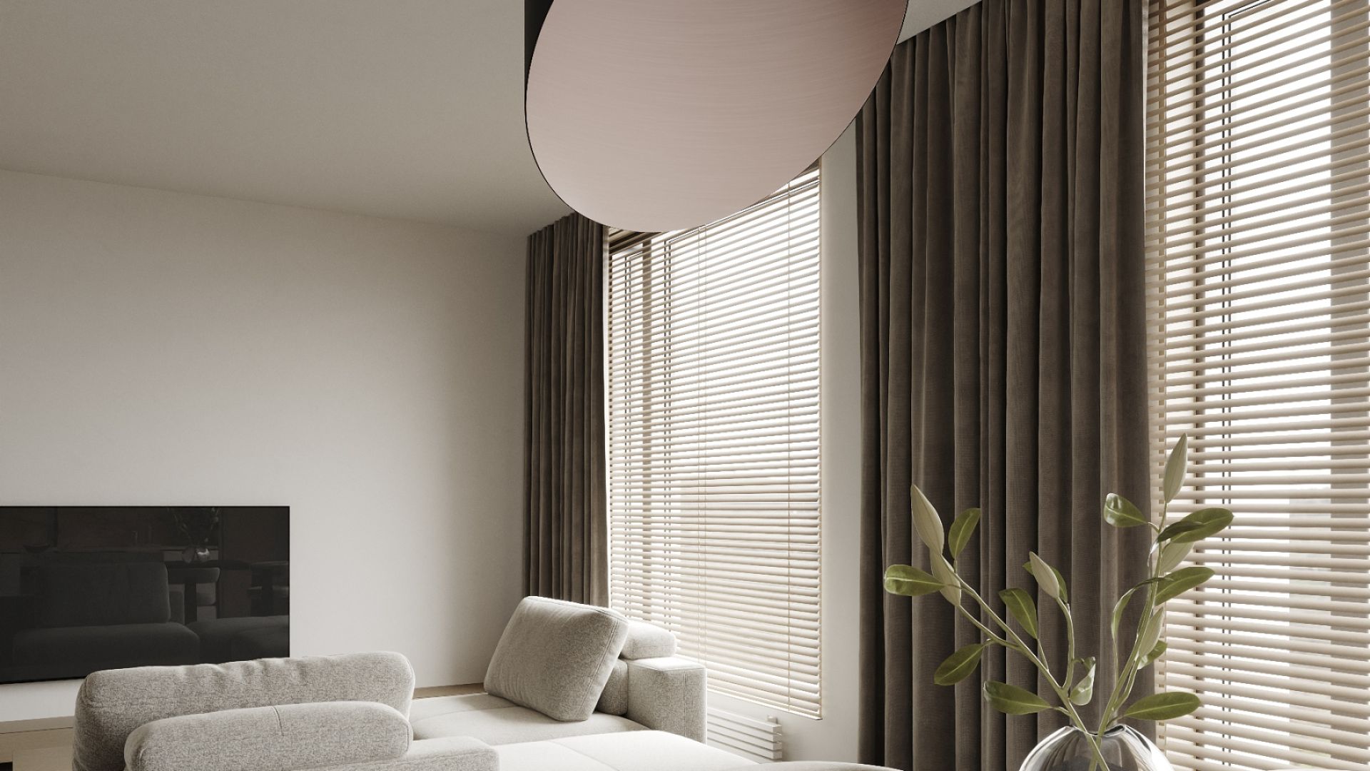 Okap wyspowy Hiro Color Black-Kashmir - Czarny Matt/Kashmir - Wizualizacja 7