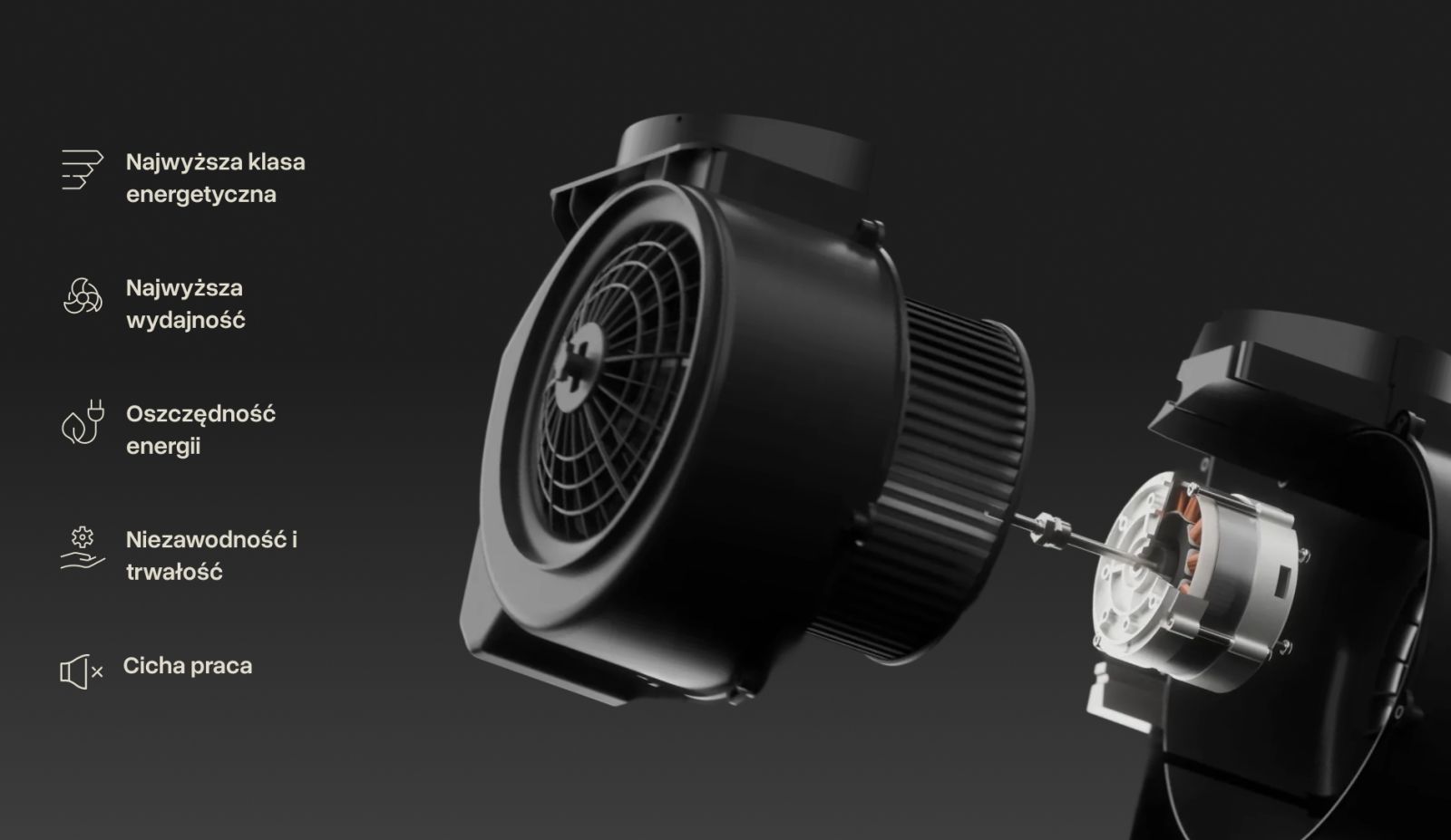 Nortberg - cicha i energooszczędna turbina bezszczotkowa BLDC